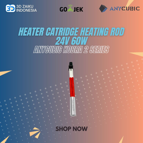 Original Anycubic Kobra 2 Series Heater Catridge Heating Rod 24V 60W Original Anycubic Kobra 2 Series Heater Catridge Heating Rod 24V 60W